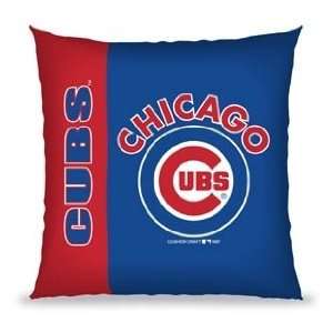 MLB Baseball 27 Vertical Stitch Pillow Chicago Cubs   Team Sports Fan 