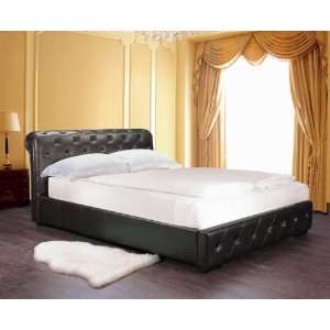  Delano Tufted Leather Bed by Abbyson Living