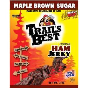 Trails Best Brown Sugar Ham Jerky, Maple, 3 Ounce (Pack of 6)  