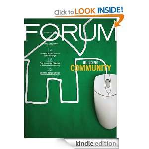 Building Community   FORUM Magazine October 2009 Jacqui Cook  