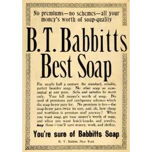  1900 Ad B. T. Babbitts Soap Laundry Products Clothing 