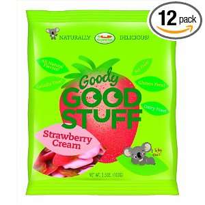 Goody Good Stuff Strawberry Cream, 100 Gram Bags (Pack of 12)  