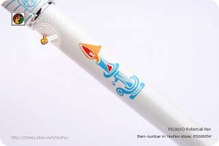 Picasso PS606 Rollerball Pen Pearl White Barrel LadyPen  