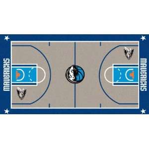   NBA   Dallas Mavericks 29.5 x 54 Large NBA Court Shaped Runner Rug