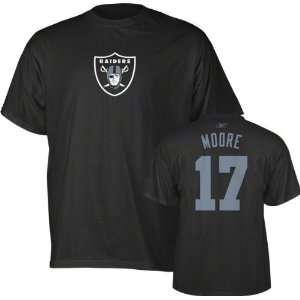  Denarius Moore Oakland Raiders Black Reebok Name & Number 