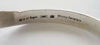 Rogers & Jimmy Secatero Silver & 14K Gold Bracelet  