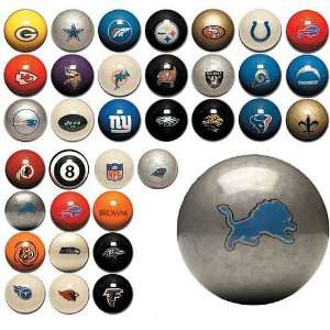  Detroit Lions NFL Billiard Balls