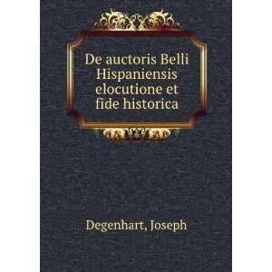  De auctoris Belli Hispaniensis elocutione et fide 