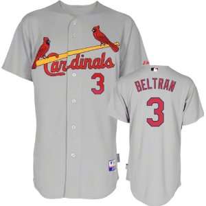 Carlos Beltran Jersey St. Louis Cardinals #3 Road Grey Authentic Cool 