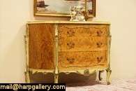 Demilune Hall Console or Linen Chest  