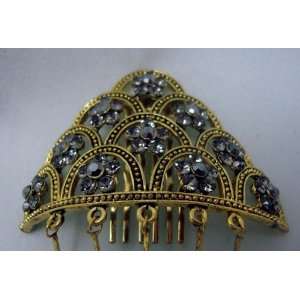  NEW Antique Gold Pyramid Comb, Limited. Beauty