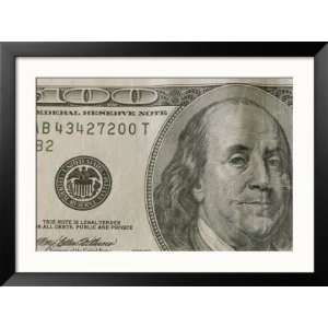  Portrait of Benjamin Franklin on the One Hundred Dollar 