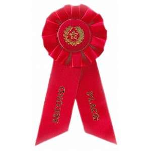  2nd Place Trophy Red RoSet Trophy te Ribbon Sports 