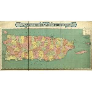  1915 map of Puerto Rico