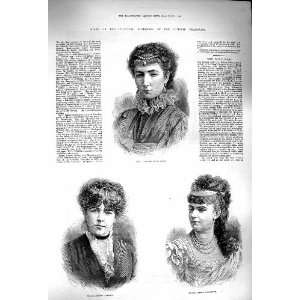  1879 Comedie Francaise Bernhardt Samary Croizette Girls 