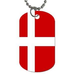 Denmark Flag Dog Tag
