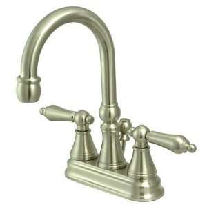  Governor 4Center Set Lavatory Faucet W/Brass pop up Satin 