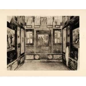 Photogravure Pompeii Italy Roman Dining Room House Vetth Decor Fresco 