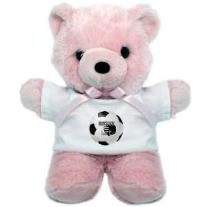  Teddy Bear Pink Soccer Equals Life 