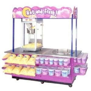  Combo Popcorn and Cotton Candy Cart