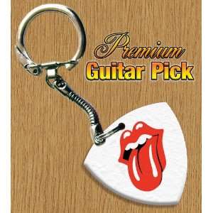  Rolling Stones Keyring Bass Guitar Pick Both Sides Printed 