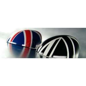  Union Jack Mirror Decals for MINI  For 2001 06 LHD  Blue part 