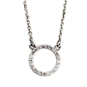   White Gold Diamond Petit Circle Necklace Diamond Designs Jewelry