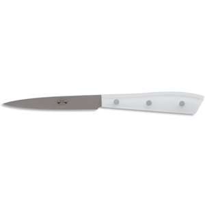  Compendio paring knife, Grey Blade, Ice Lucite handle 