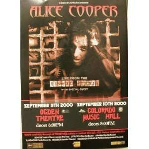    Alice Cooper Denver Colorado Concert Poster