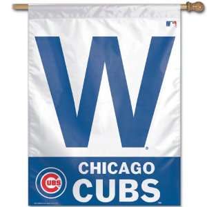  Chicago Cubs W Vertical Flag 27x37 Banner Sports 