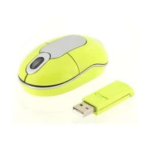  Yellow Mini Wireless Optical Mouse Electronics