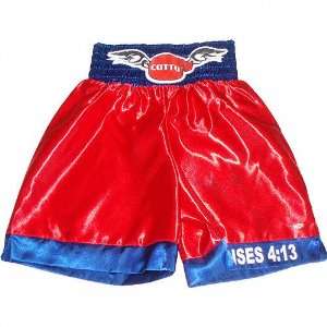 Miguel Cotto Autographed Red and Blue Fight Model Boxing Trunks 