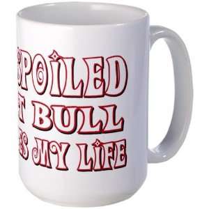  Spoiled Pit Bull Pets Large Mug by  Kitchen 