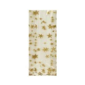 9CLB0409    Holiday Stock Design Cello Bags More Stars Gold More Stars 