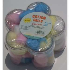   Multi Pack Multi Colored Craft / Makeup Cotton Balls, 6 Pack Beauty