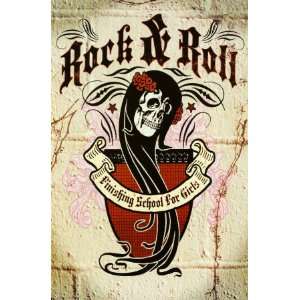Rock & Roll Girls School Poster Print, 23x35 