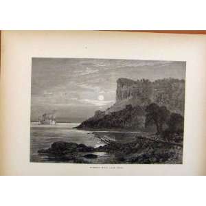   Picturesque America Wood Engraving New Haven East Rock