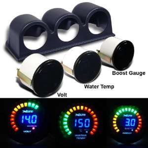 Eautolight Universal Digital Meter Boost Gauges + Water Temperature 