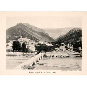  1929 Halftone Print Digne France Capital Basses Alpes 