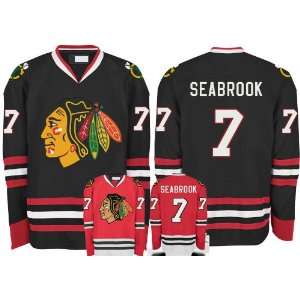 EDGE Chicago Blackhawks Authentic NHL Jerseys Brent Seabrook BLACK 