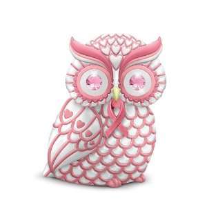 Breast Cancer Support Owl Figurine Give A Hoot For Hope by The 