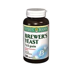  Natures Bounty Brewers Yeast 7 1/2 Grain 250 Tablets/2 