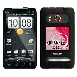  Arkansas Chi Omega Swirl on HTC Evo 4G Case Electronics