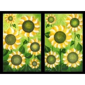  Sunflower Family II (diptych)