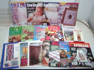 Lot of 17 Crafts/Afgan/Sewing Magazine/Book  Different  