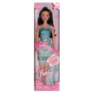    Flower Bracelet Barbie Brunette with Blue Dress Toys & Games