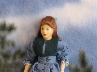 Dressed Erna Meyer Lady Dollhouse flexible blu NEW 112  