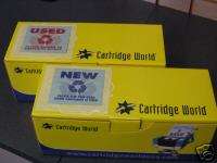 New & Used labels for reusing toner cartridge boxes.  