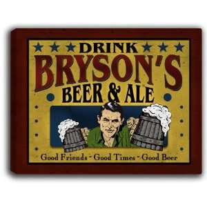  Brysons Beer & Ale 14 x 11 Collectible Stretched 