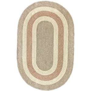  Rugs USA Outdoor Braided 3 6 x 5 6 Oval rust Area Rug 